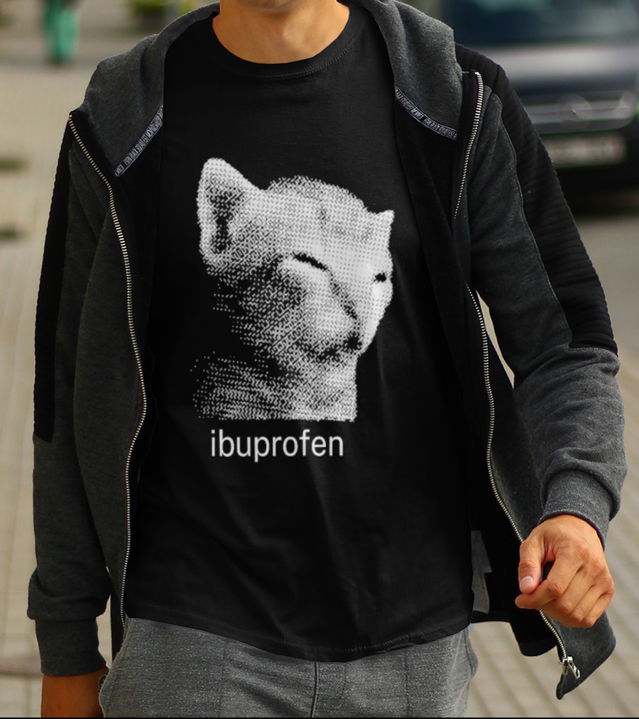 Ibuprofen Headache Relief Cat T-Shirt