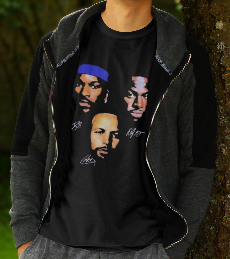 Jimmy Butler Draymond Green Stephen Curry Faces Heads BB AJG Signatures T-Shirt