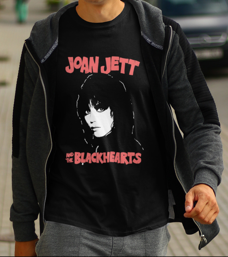Joan Jett Blackhearts Band Iconic Face T-Shirt