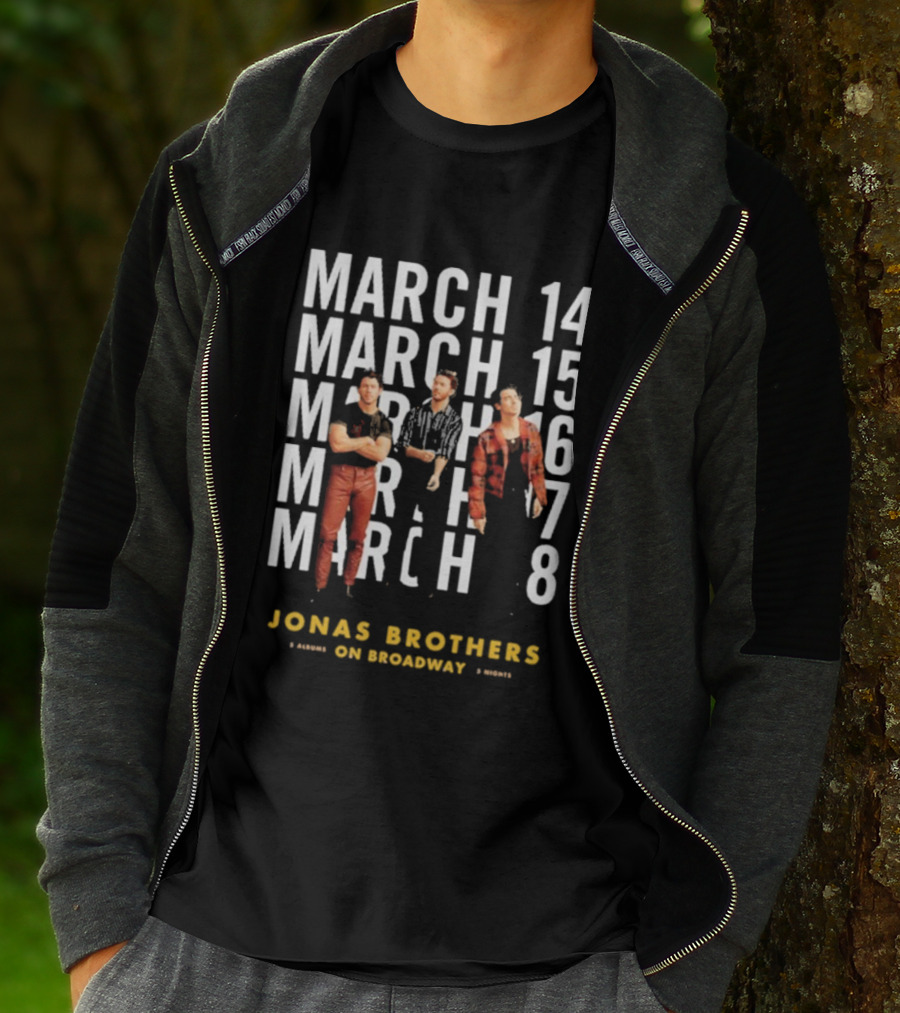 Jonas Brothers Live On Broadway March 14-18 2025 T-Shirt