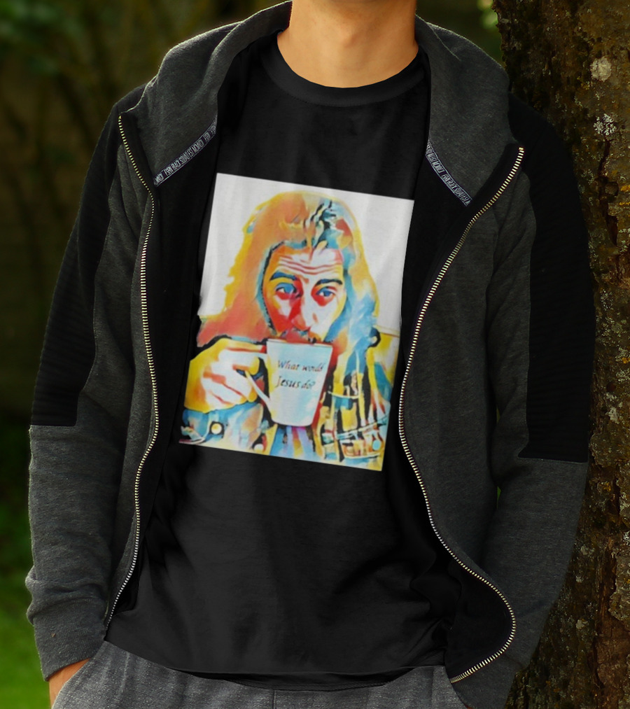Jonathan Roumie What Would Jesus Do Art Colorful Portrait T-Shirt