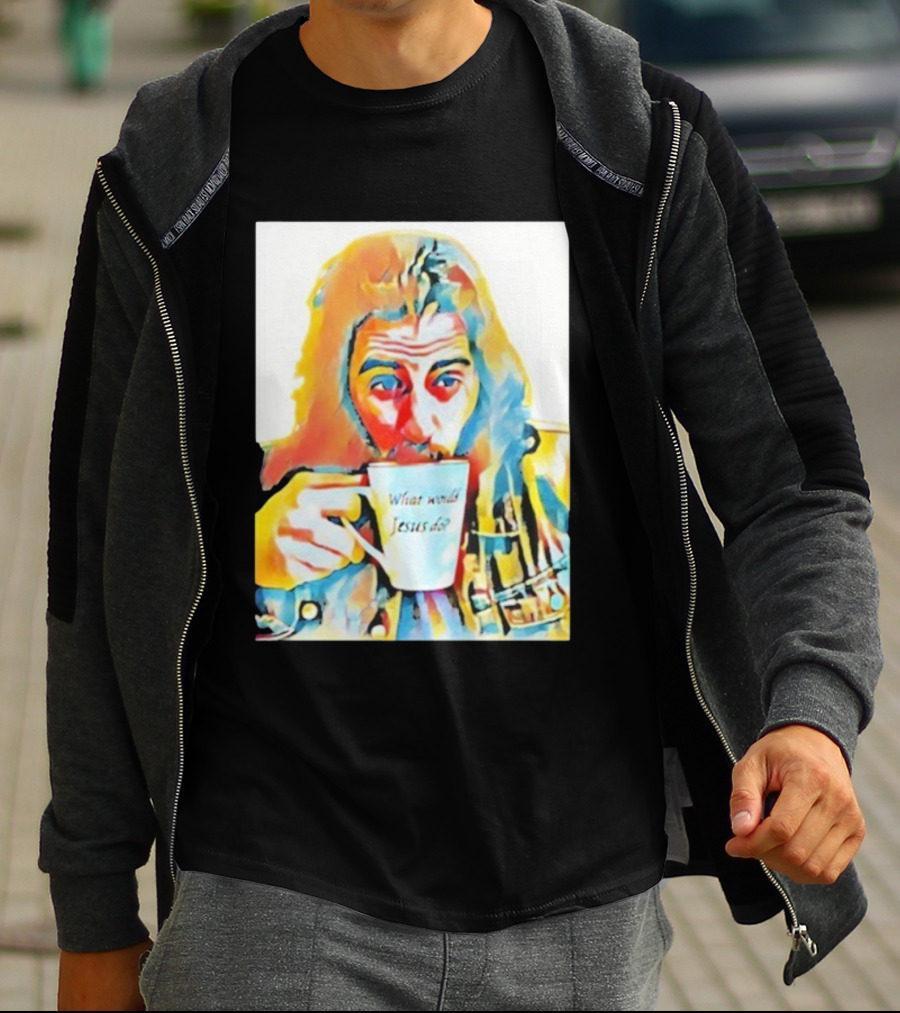 Jonathan Roumie What Would Jesus Do Art Colorful Portrait T-Shirt