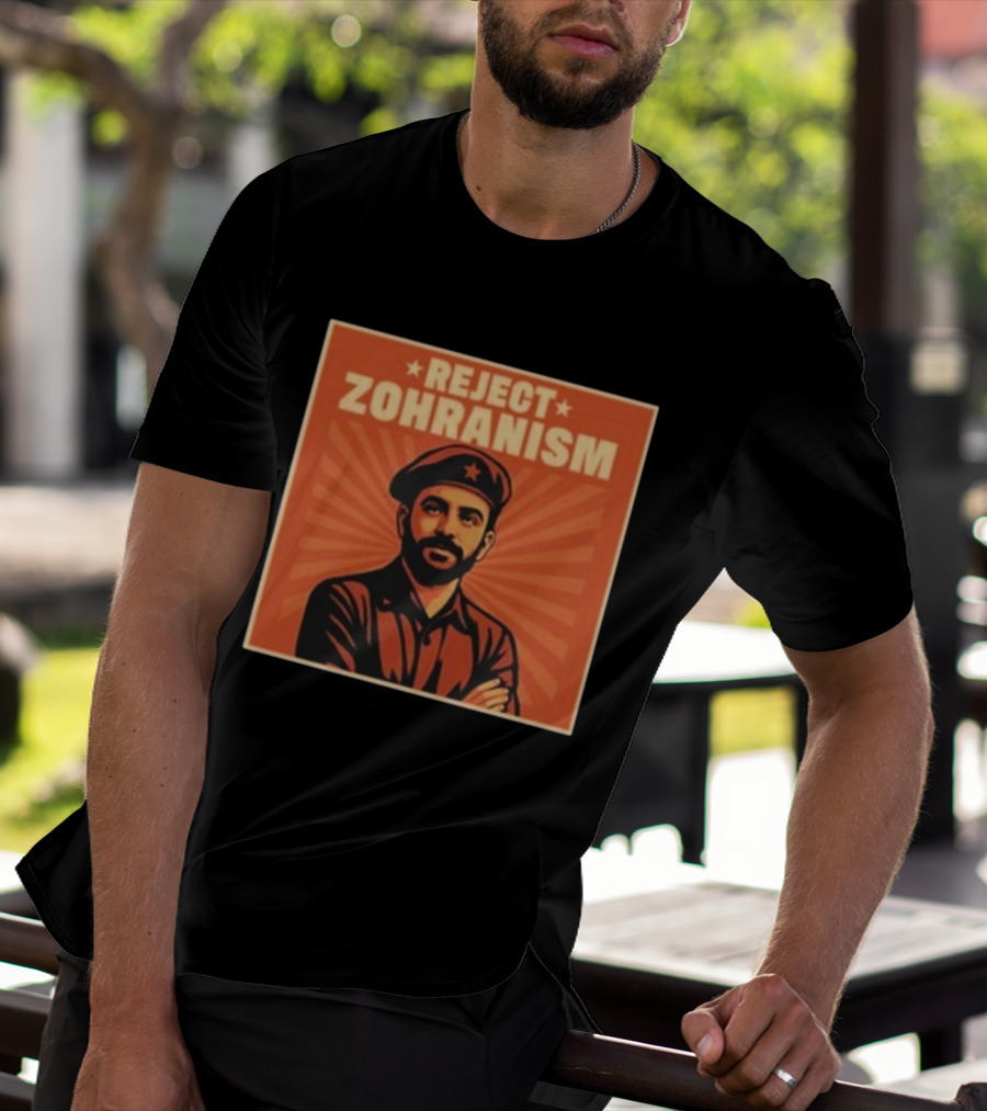 REJECT ZOHRANISM Retro Revolution Style Image T-Shirt
