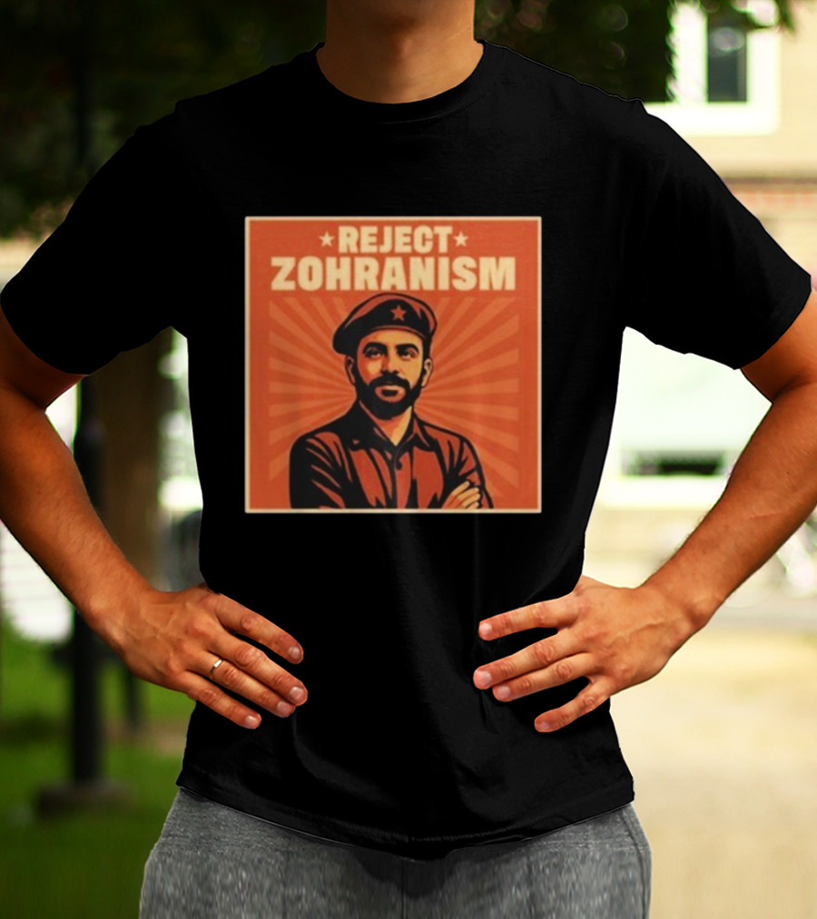 REJECT ZOHRANISM Retro Revolution Style Image T-Shirt