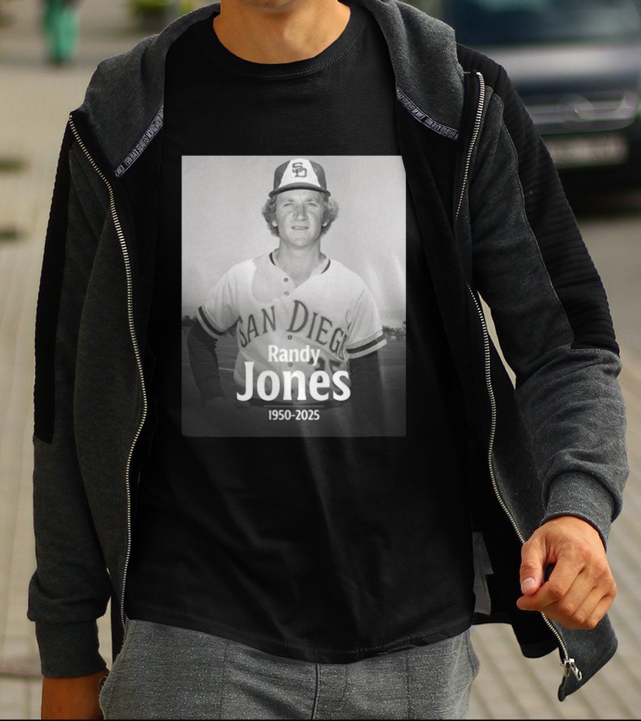 San Diego Randy Jones 1950-2025 SD Padres Baseball Legend T-Shirt