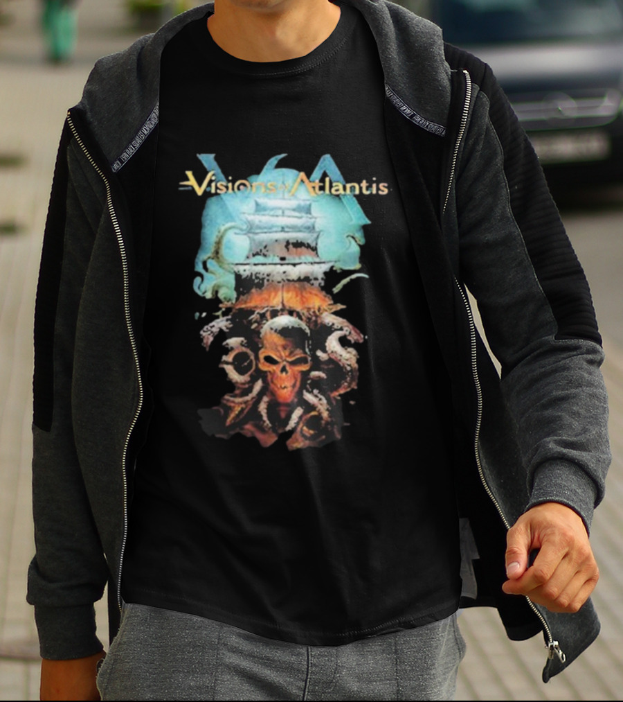 Visions Of Atlantis Skull And Tentacles T-Shirt