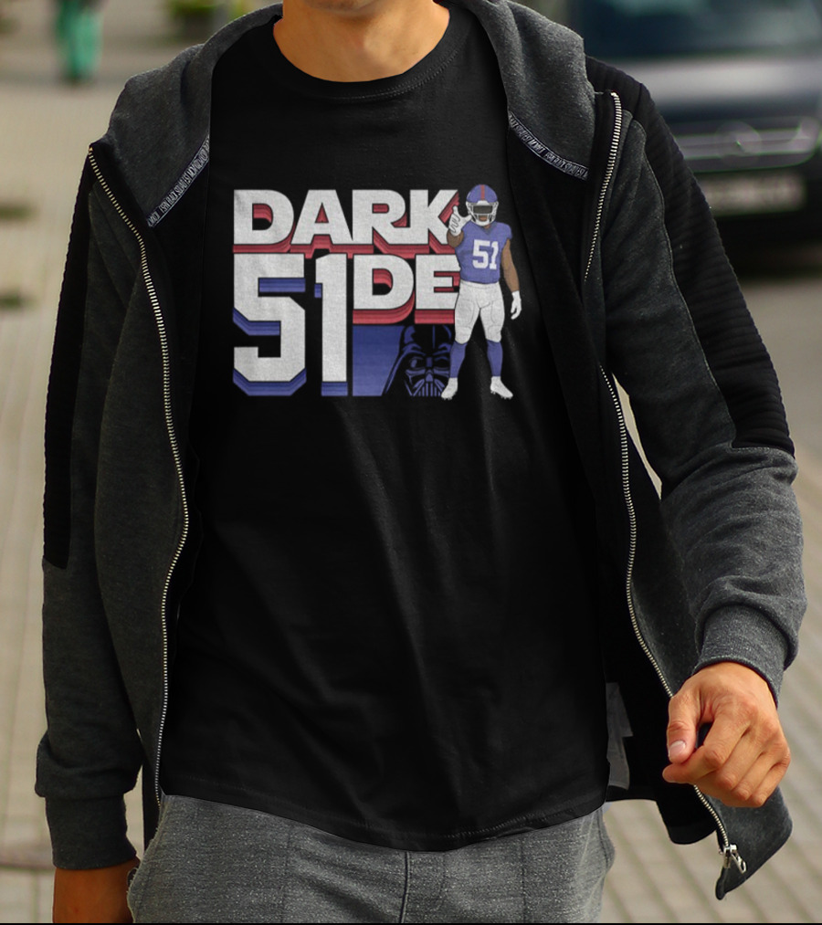 Abdul Carter New York Giants Dark 51der Star Wars NFL Football T-Shirt