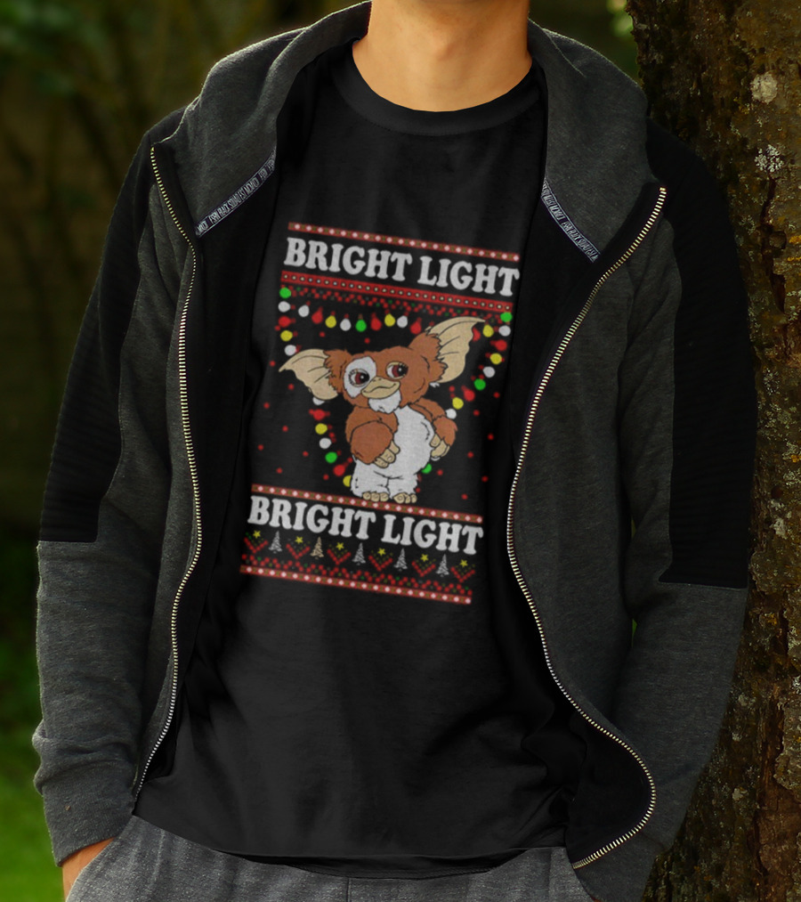 Bright Light Gizmo Gremlins Christmas Lights Sweater T-Shirt