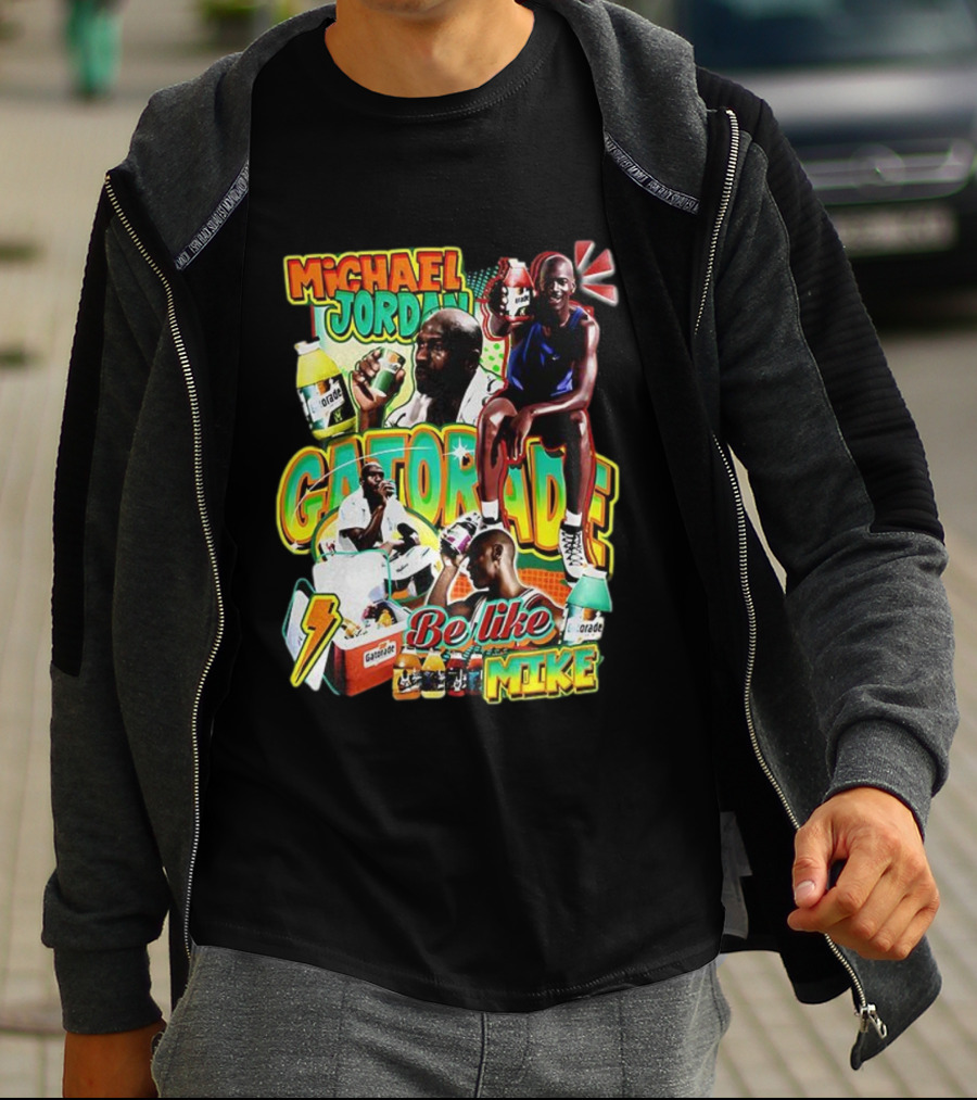 Michael Jordan Gatorade Be Like Mike Quench Your Thirst T-Shirt