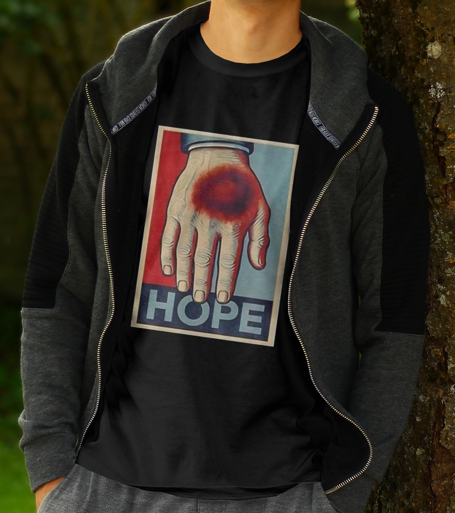 Donald Trump Bruised Hand Hope Style Artwork T-Shirt