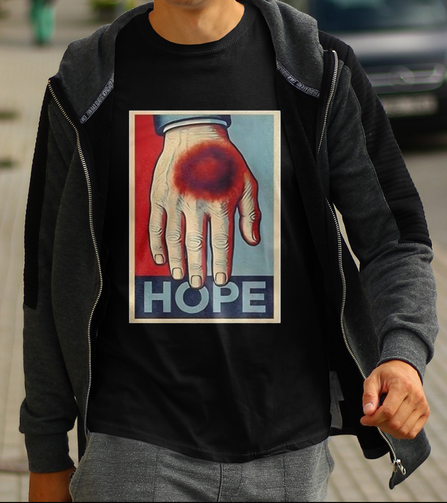 Donald Trump Bruised Hand Hope Style Artwork T-Shirt