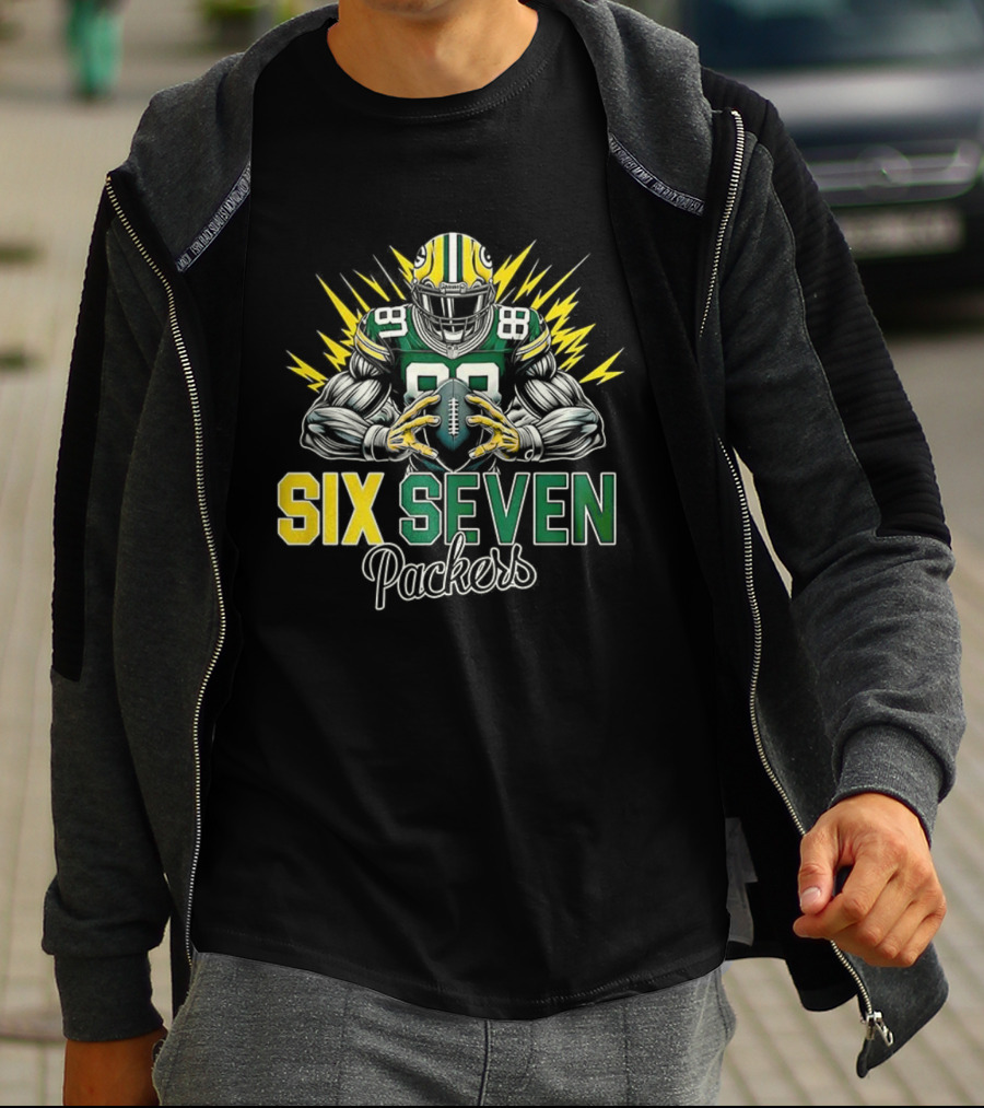 Green Bay Packers Six Seven Football Player Packers T-Shirt