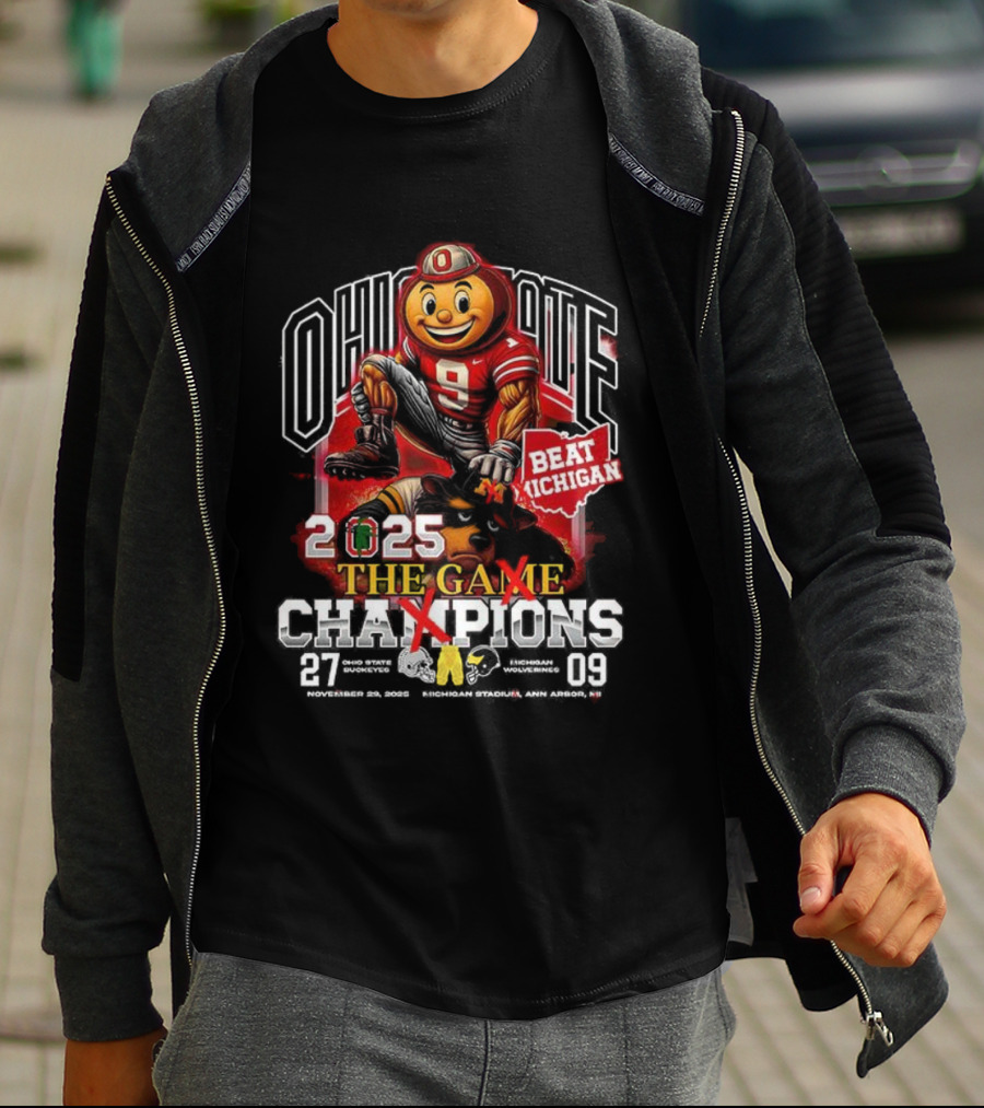 Ohio State Beat Michigan 2025 The Game Champions T-Shirt