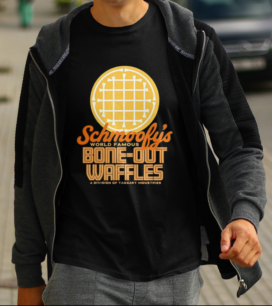 Schmoofy’s World Famous Bone-Out Waffles Exclusively At Specific Locale T-Shirt