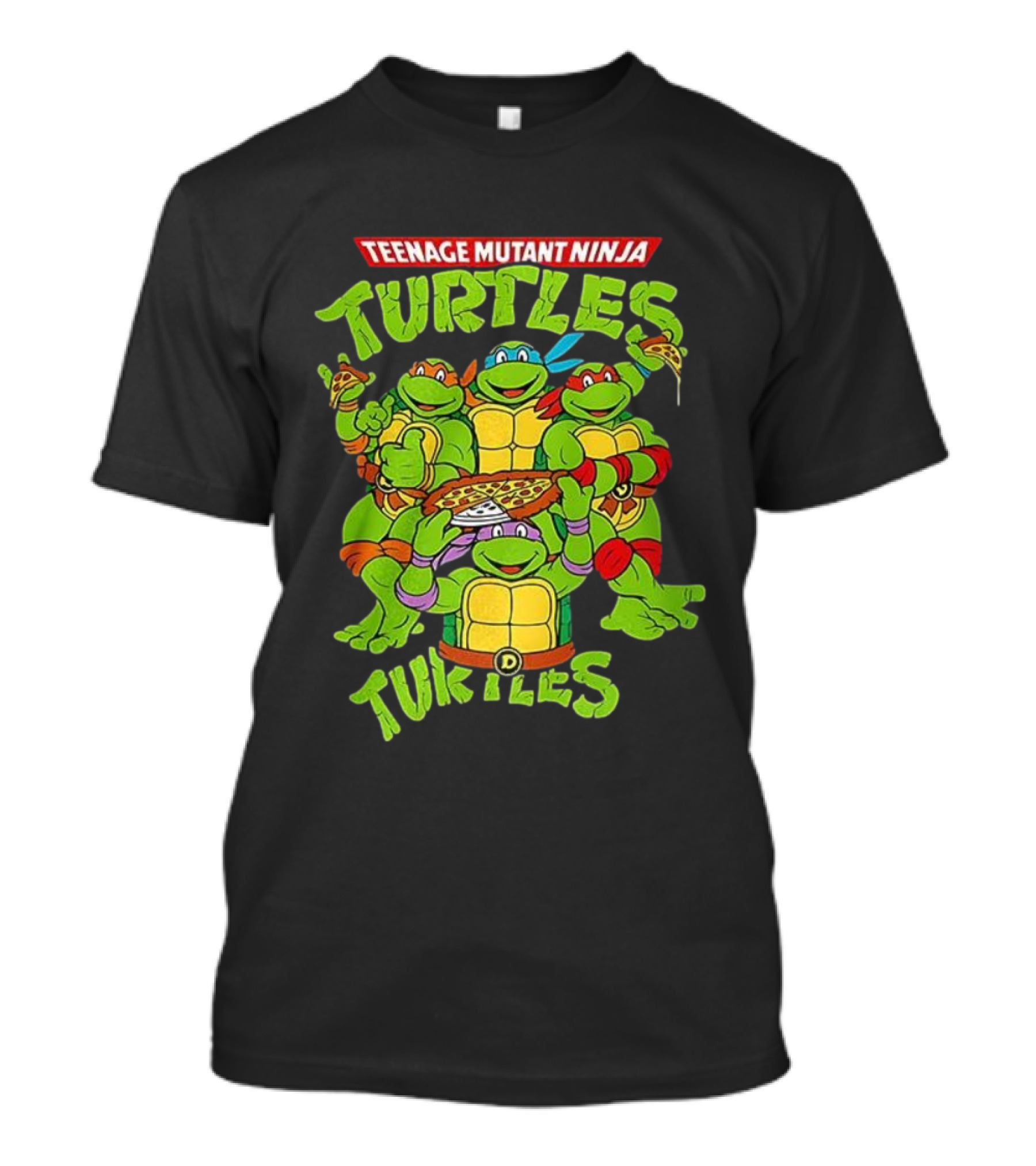 Teenage Mutant Ninja Turtles Eat Pizza And Smash Fascism T-Shirt