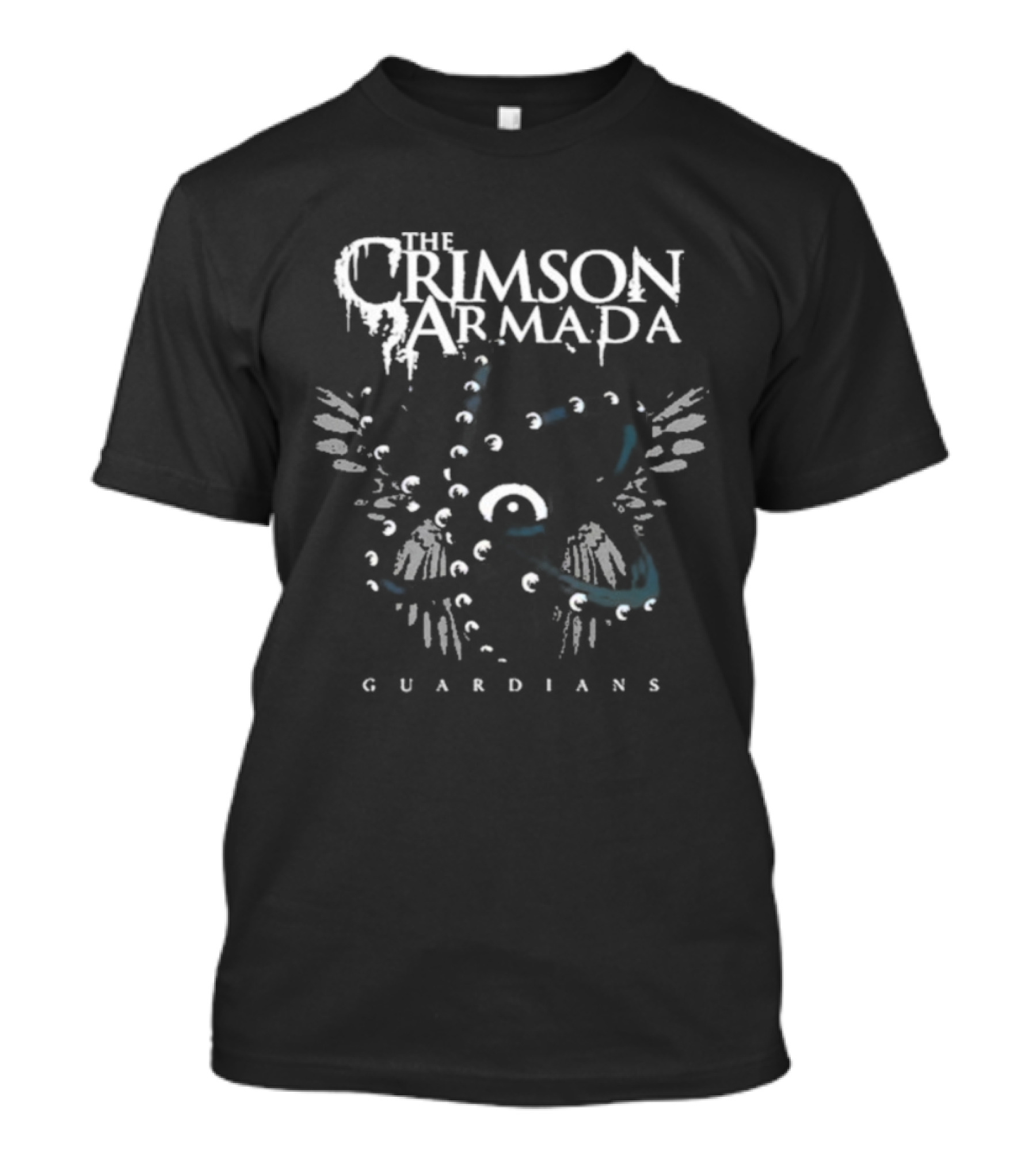 Crimson Armada Guardians Seraph Angelic Wings Design T-Shirt