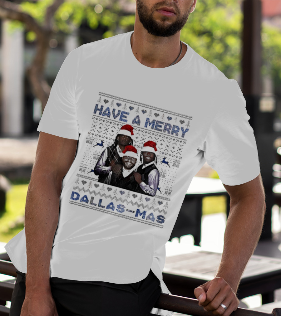 Have A Merry Dallas-Mas Ceedee Lamb Dak Prescott George Pickens Dallas Cowboys Christmas Sweater T-Shirt