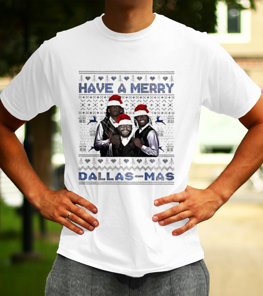 Have A Merry Dallas-Mas Ceedee Lamb Dak Prescott George Pickens Dallas Cowboys Christmas Sweater T-Shirt