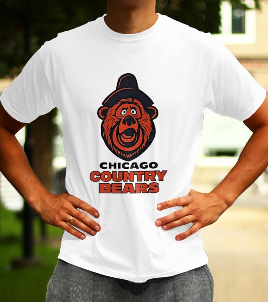 Chicago Country Bears Vintage Inspired Sports Logo T-Shirt