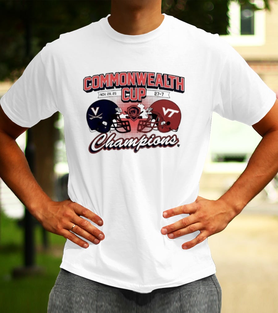 Commonwealth Cup Champions Virginia Cavaliers Vs Virginia Tech Hokies T-Shirt
