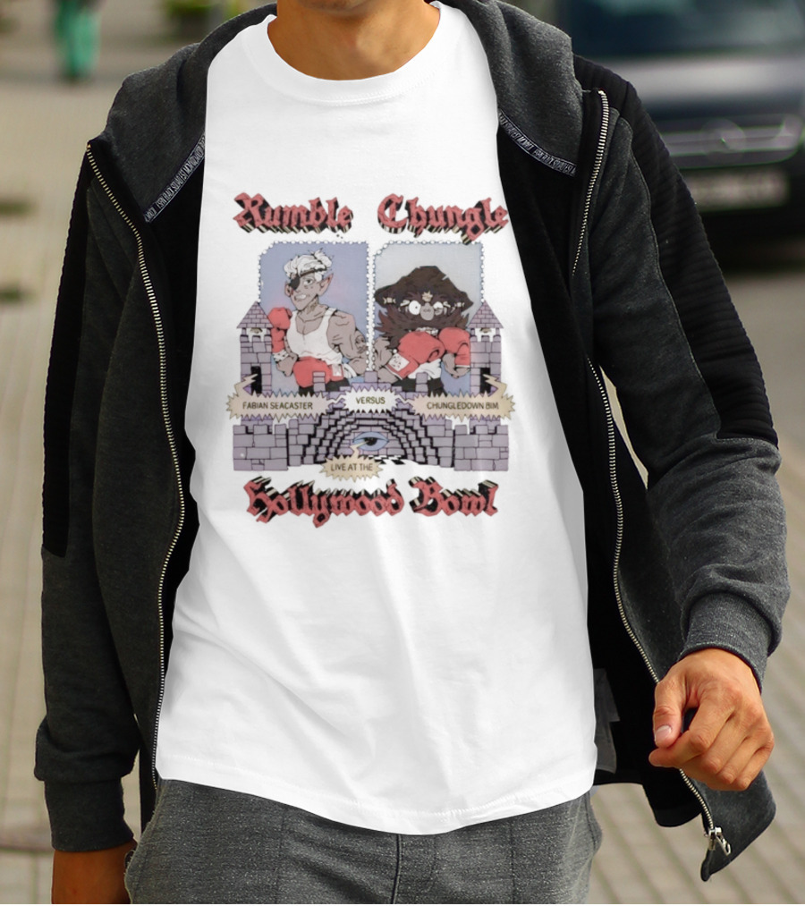 Rumble Chungle Fabian Seacaster Hollywood Bowl Live Chingledown Bim Dropout T-Shirt
