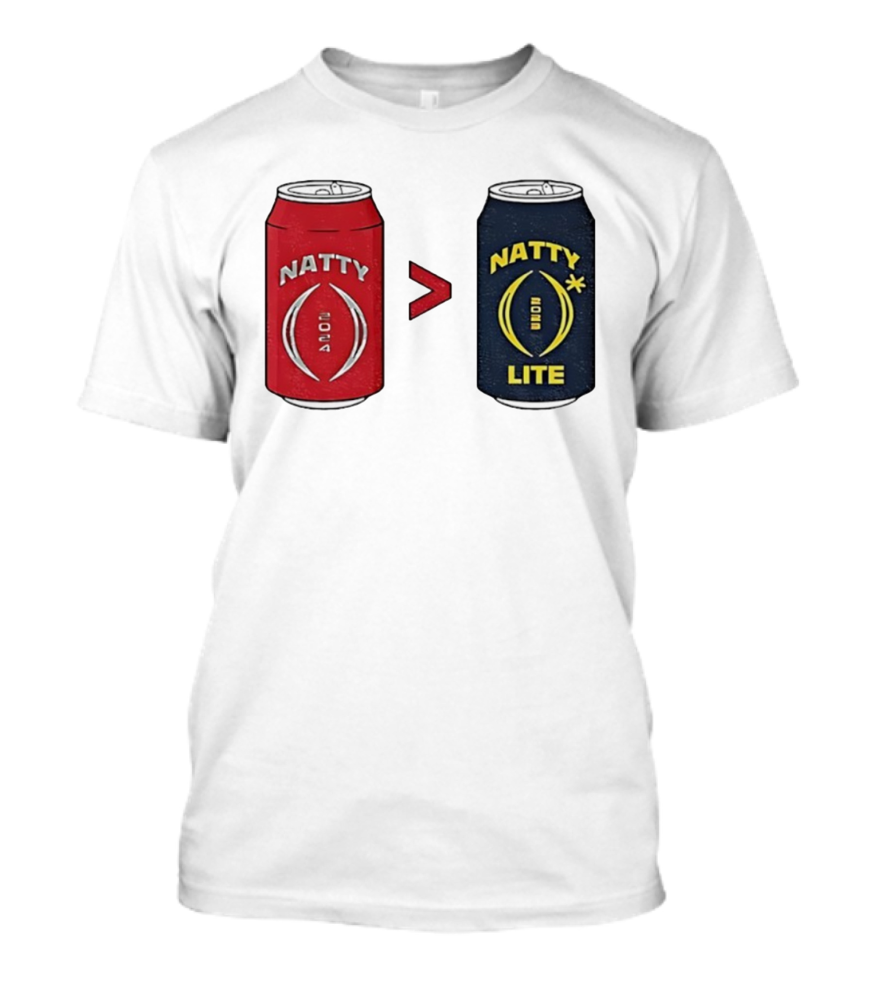 Ohio Stout Natty 2024 Greater Than Natty Lite Michigan Wolverines Championship Showdown T-Shirt