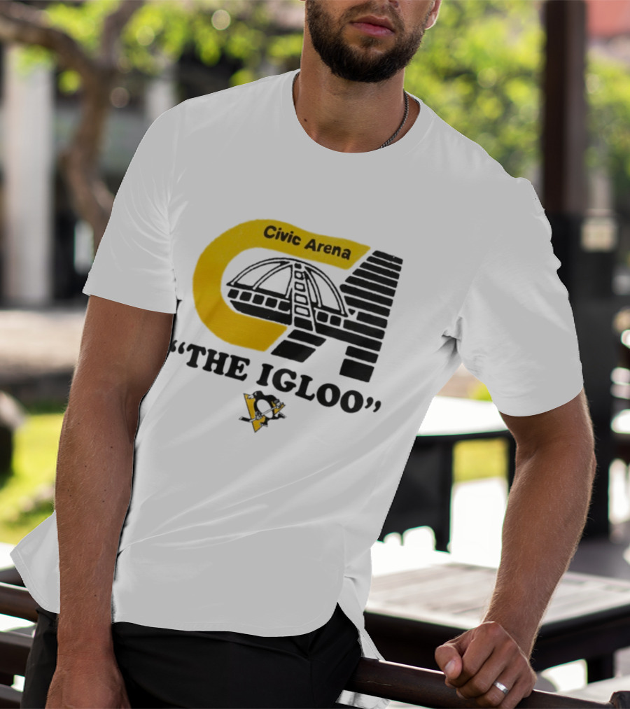Civic Arena The Igloo Pittsburgh Penguins Retro Style T-Shirt