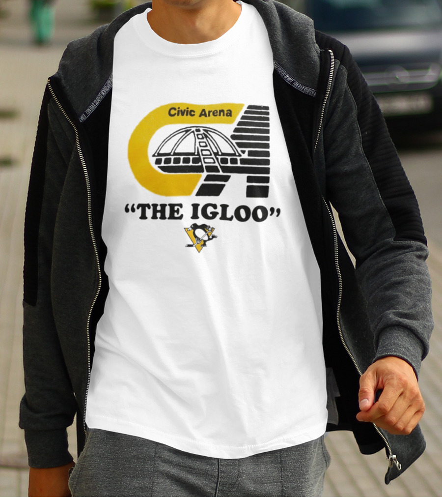 Civic Arena The Igloo Pittsburgh Penguins Retro Style T-Shirt