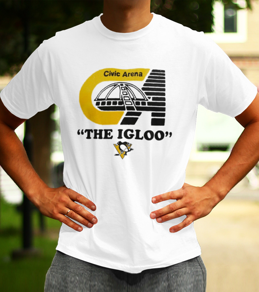 Civic Arena The Igloo Pittsburgh Penguins Retro Style T-Shirt