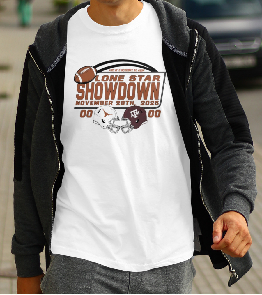 Lone Star Showdown November 29th 2025 Texas Longhorns Vs Texas A&M Aggies Score T-Shirt