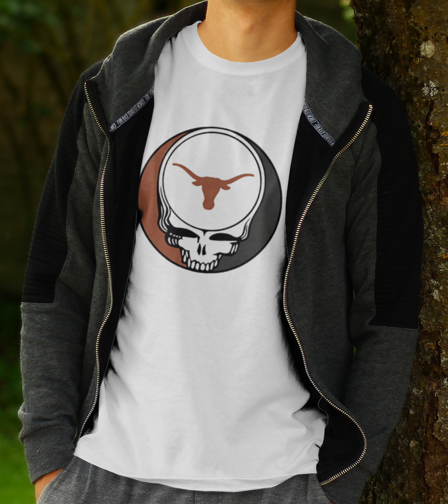 University Of Texas Longhorns Grateful Dead Skull Emblem T-Shirt