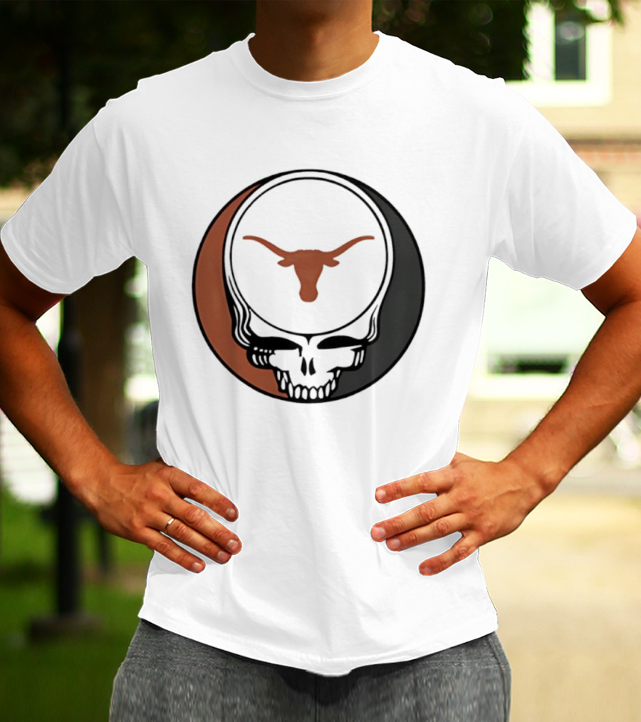 University Of Texas Longhorns Grateful Dead Skull Emblem T-Shirt