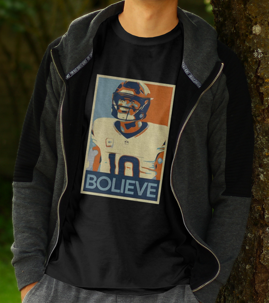 Bo Nix Bolieve Broncos Hope Retro Style T-Shirt