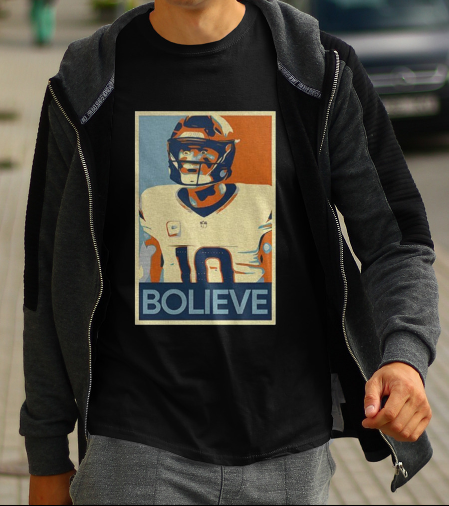 Bo Nix Bolieve Broncos Hope Retro Style T-Shirt