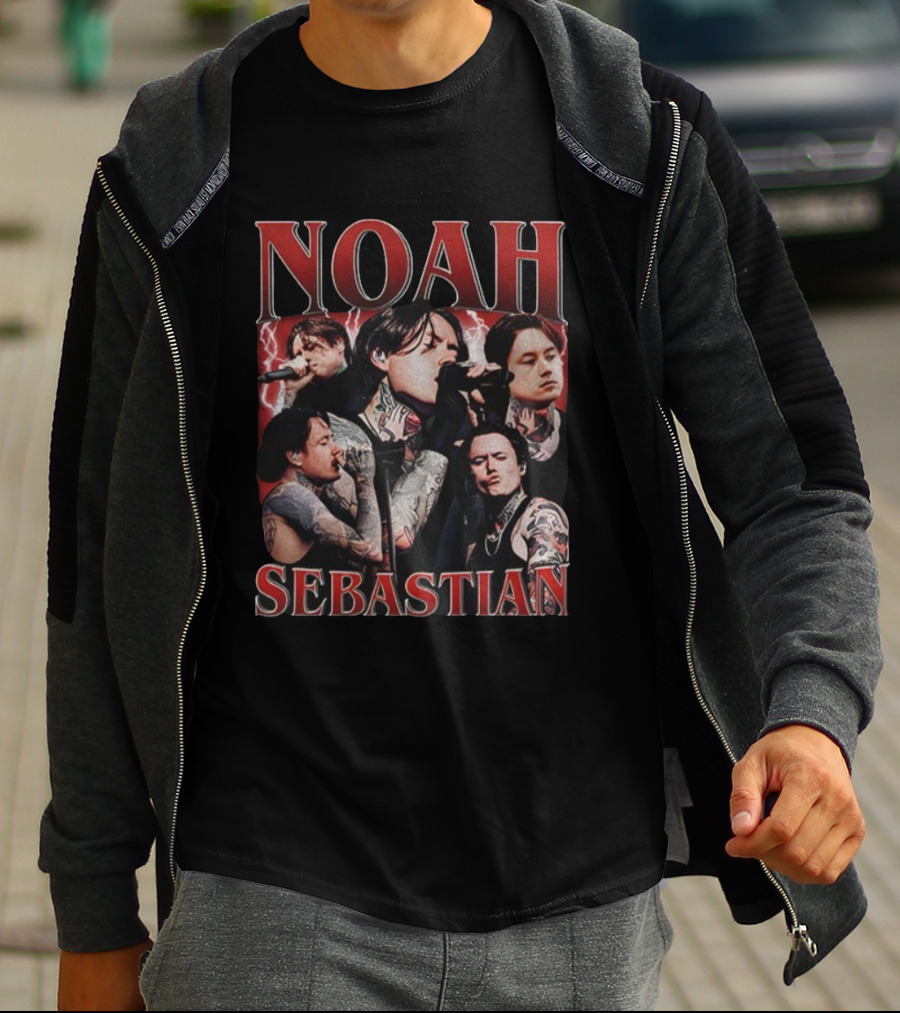 Noah Sebastian Vintage Collage Tattoo Concert Aesthetic T-Shirt