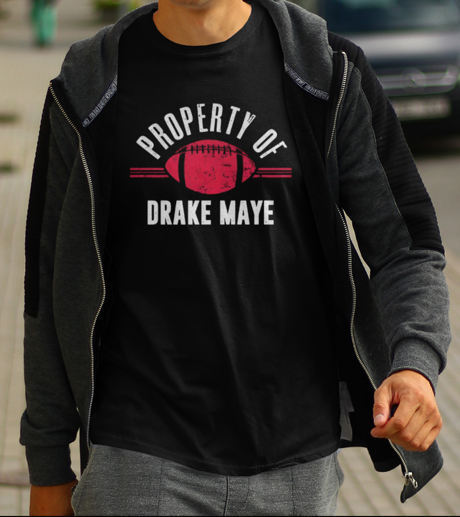 Property Of Drake Maye Football New England T-Shirt