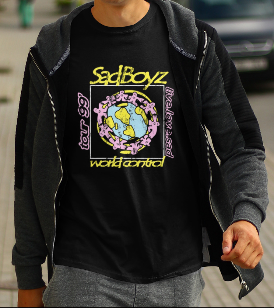 Sad Boyz World Control Tour 99 Sad With A Purpose Live Love T-Shirt