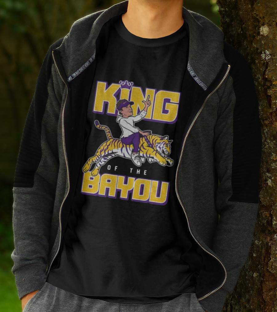 King Of The Bayou LSU Tigers Football 2025 T-Shirt