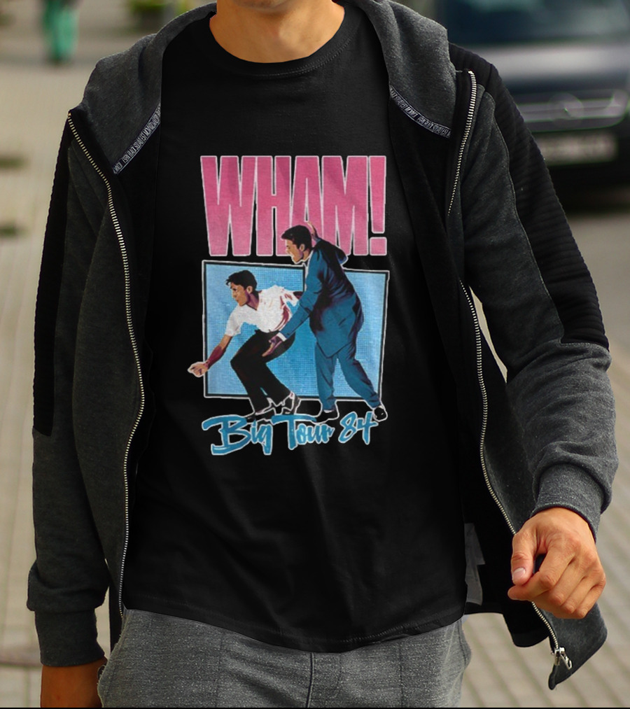 WHAM! Big Tour 84 Concert Singer Stage Action T-Shirt