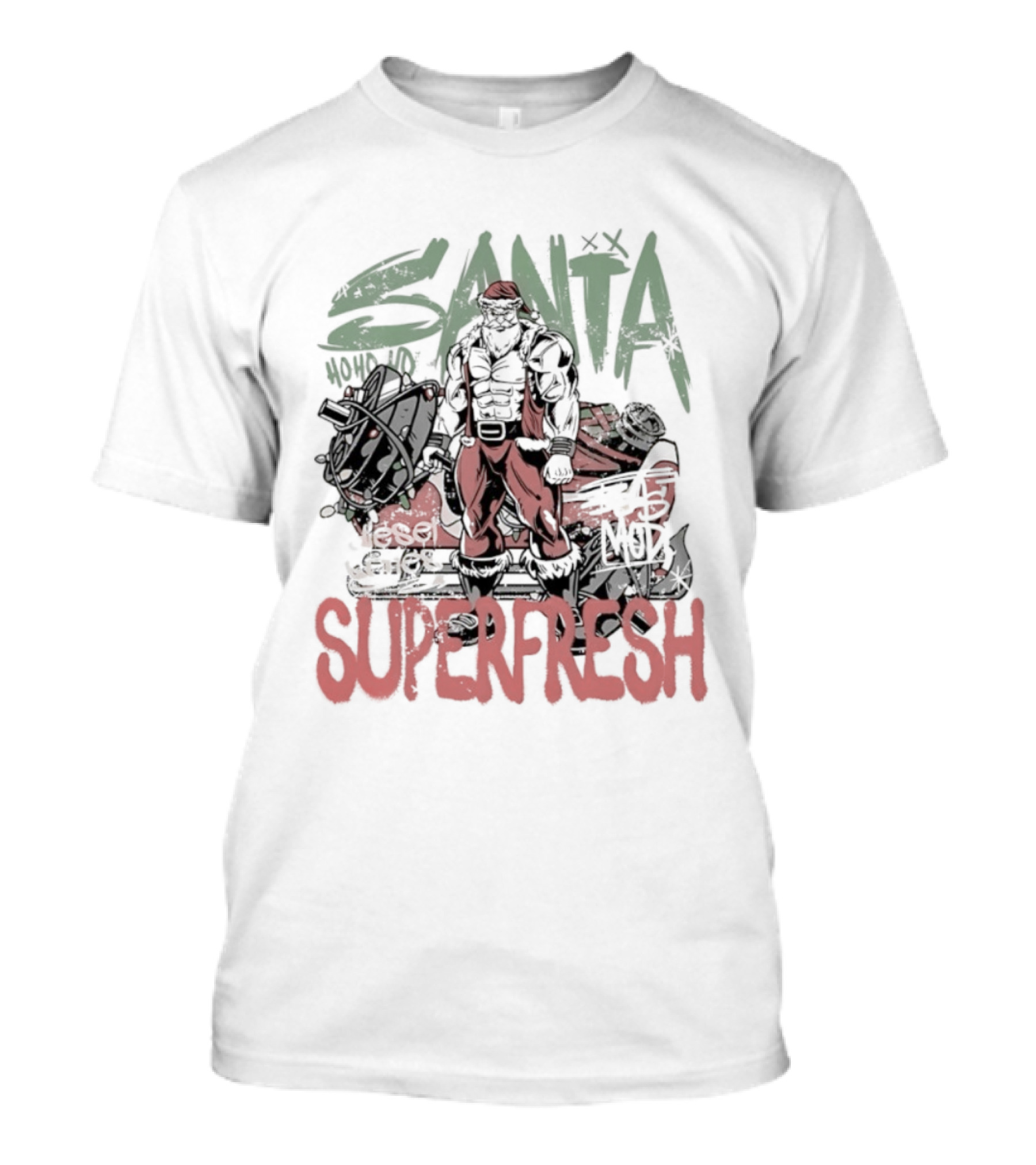 Santa Superfresh Ho Ho Ho Beast Mode T-Shirt