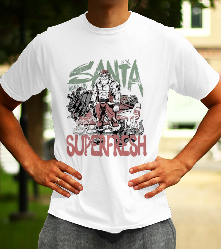 Santa Superfresh Ho Ho Ho Beast Mode T-Shirt