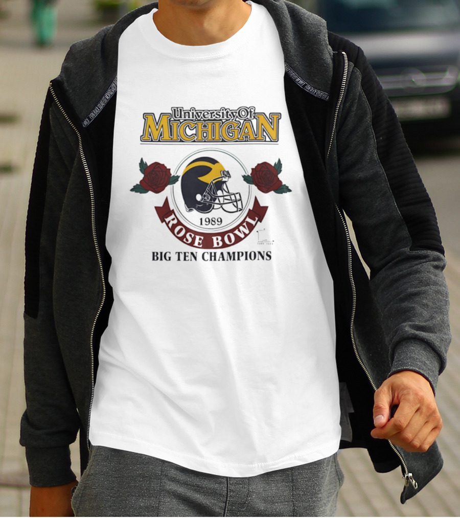 University Of Michigan Wolverines Rose Bowl Big Ten Champions T-Shirt