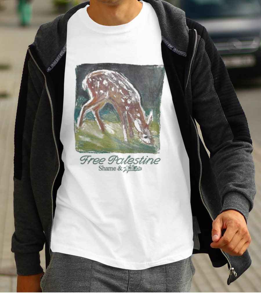 Free Palestine Shame Refugees Deer T-Shirt