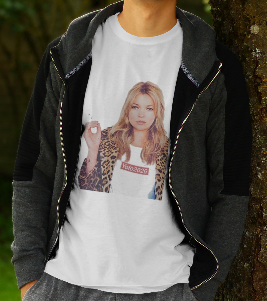 Shimmi Yolo 2026 Kate Moss Leopard Print Style T-Shirt