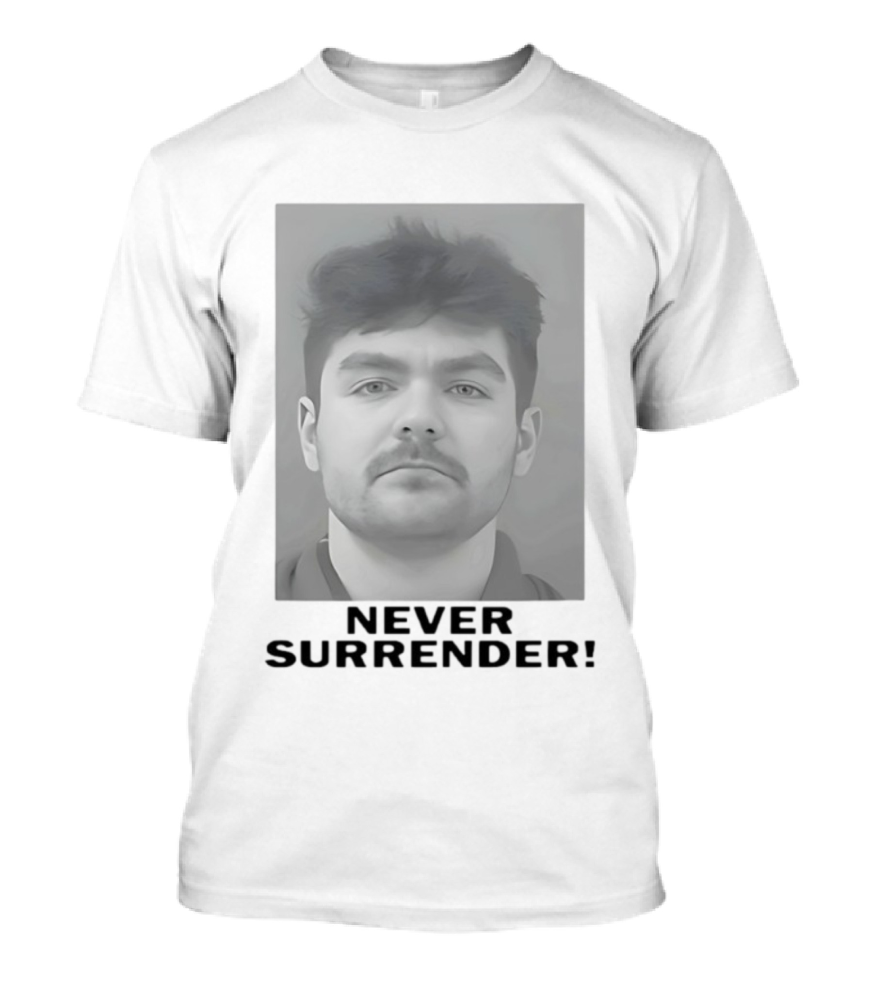 Never Surrender Nick Fuentes Photo T-Shirt