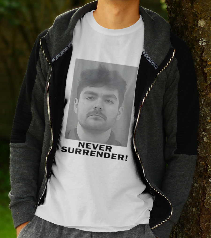 Never Surrender Nick Fuentes Photo T-Shirt
