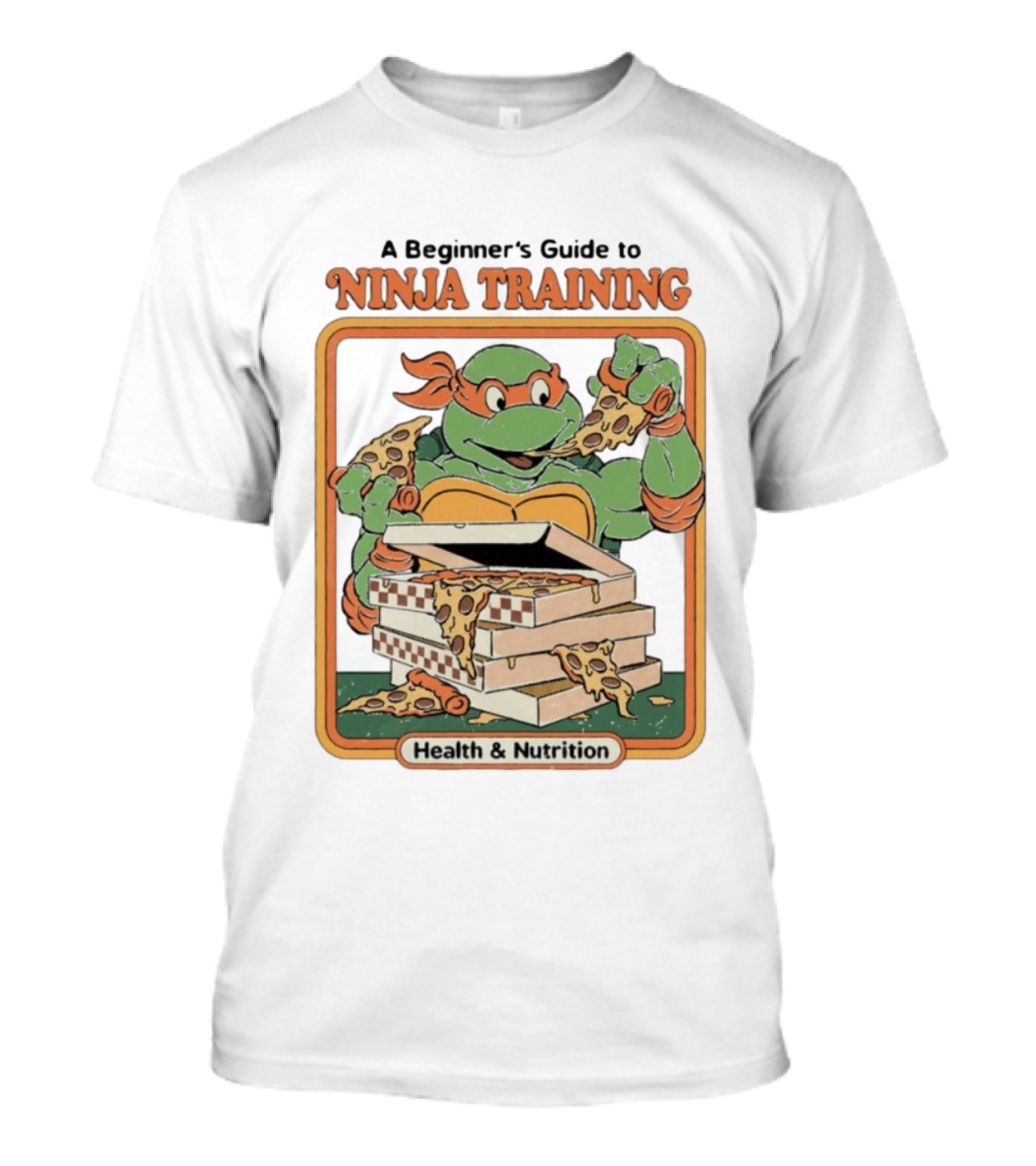 A Beginner’s Guide To Ninja Training Pizza Eating Health And Nutrition T-Shirt