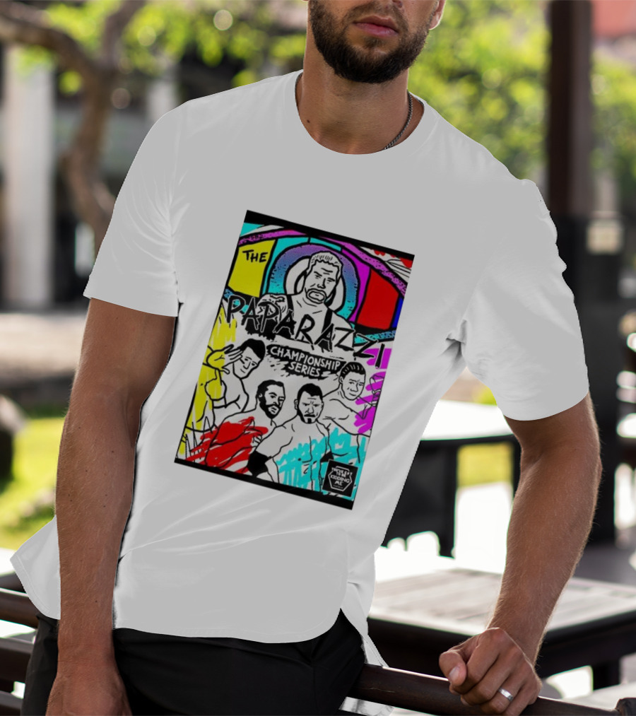 The Paparazzi Championship Series Vibrant Retro Wrestling Art T-Shirt