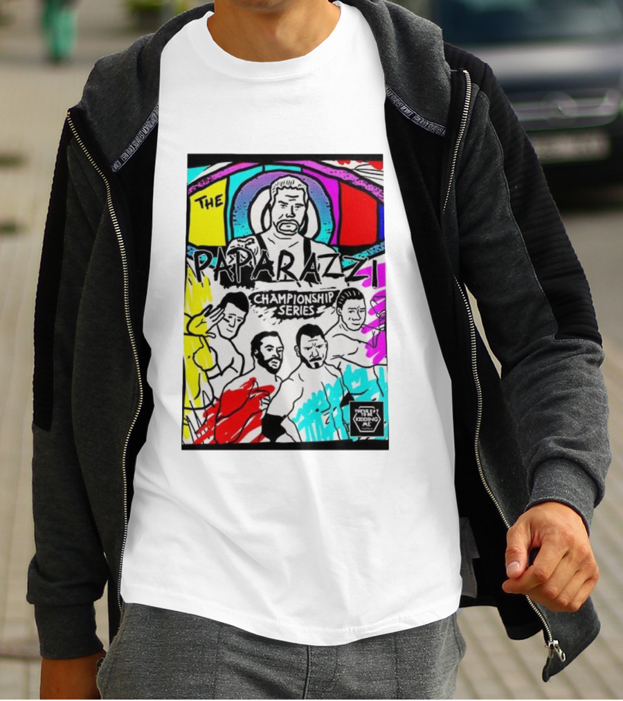 The Paparazzi Championship Series Vibrant Retro Wrestling Art T-Shirt