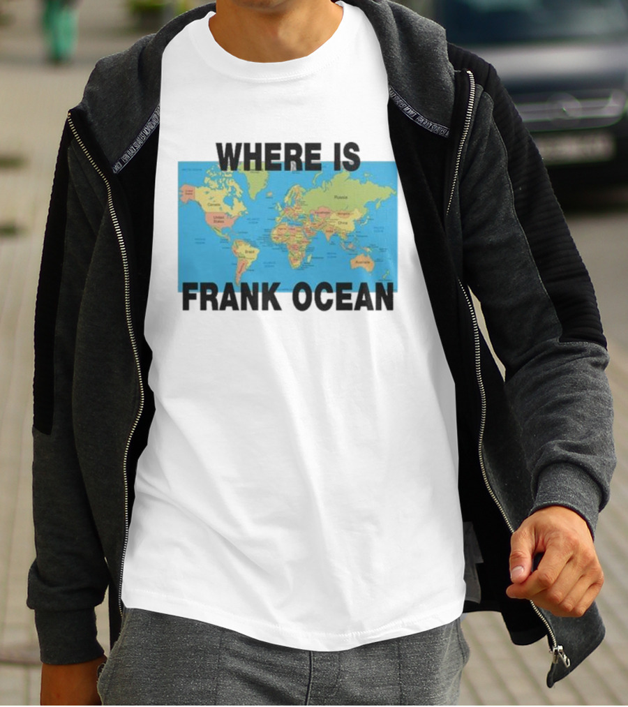 Where Is Frank Ocean World Map Search T-Shirt